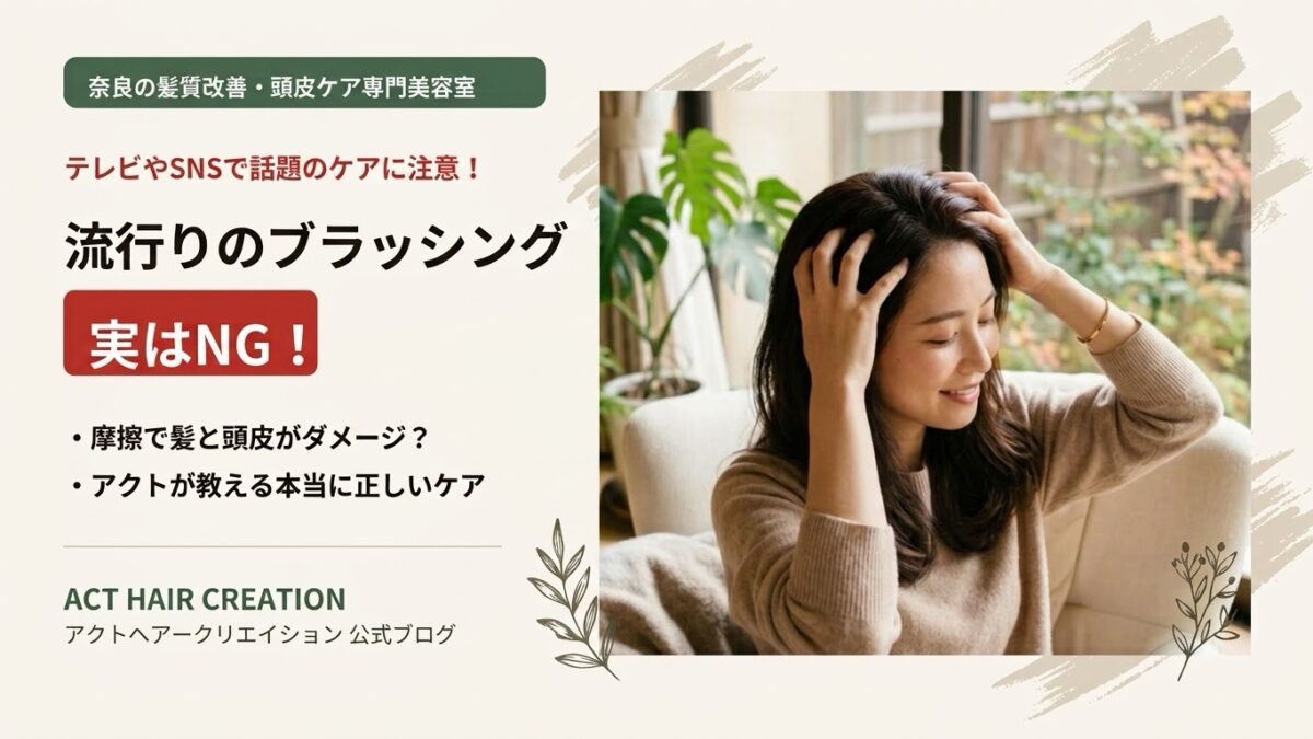 流行りのブラッシング、実はNG？テレビやSNSに騙されない正しいヘアケア